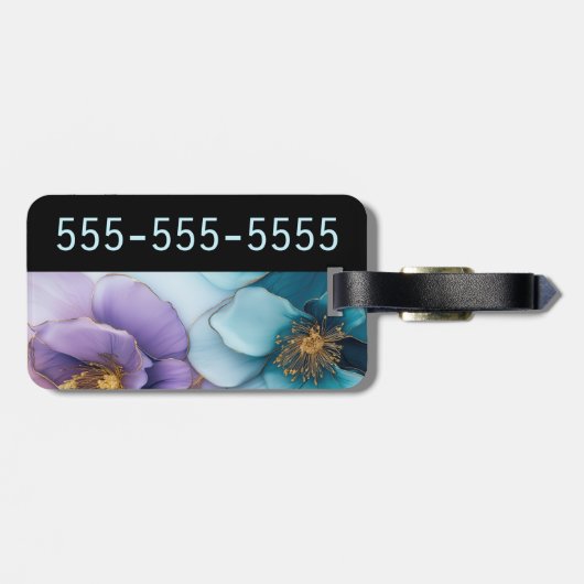 Personalisierte Gepäckmarke Gepäckanhänger (Rückseite horizontal)