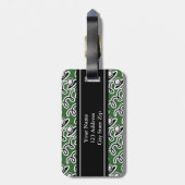 Personalisierte Gepäckmarke mit Golf-Design Gepäckanhänger (Rückseite vertikal)