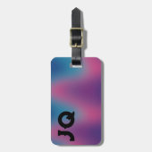 Personalisierte Gepäckmarke mit Innenhof Gepäckanhänger (Vorderseite vertikal)