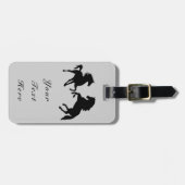 Personalisierte Gepäckmarke mit Pferden Wählen Sie Gepäckanhänger (Vorderseite horizontal)