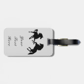 Personalisierte Gepäckmarke mit Pferden Wählen Sie Gepäckanhänger (Rückseite horizontal)