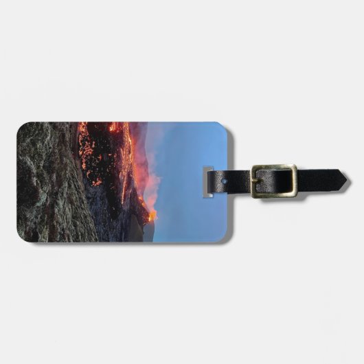 Personalisierte Gepäckmarke - Vulkan Island Gepäckanhänger (Vorderseite horizontal)