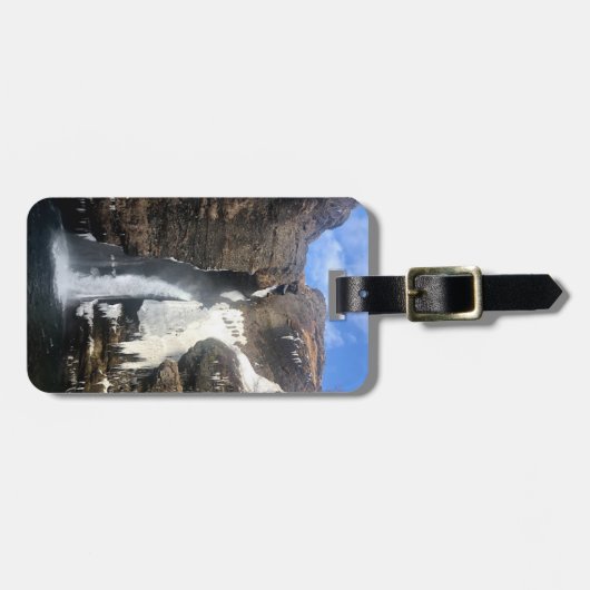 Personalisierte Gepäckmarke - Wasserfall in Island Gepäckanhänger (Vorderseite horizontal)