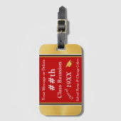 Personalisierte Gepäckmarken für Wiedersehen-Klass Gepäckanhänger (Vorderseite Vertikal)