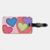 Personalisierte Gepäckmarken mit bunten, ebenen He Gepäckanhänger (Rückseite horizontal)