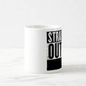 Personalisierte GERADE OUTTA Kaffee-Tassen Kaffeetasse (Mittel)