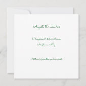 Personalisierte Gerahmte Paare Foto Save the Date Einladung (Rückseite)