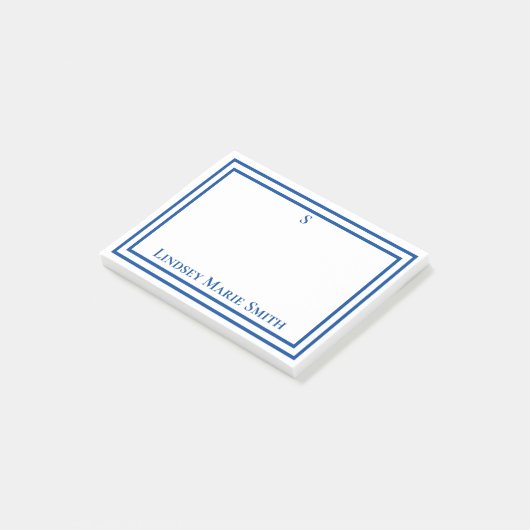 PERSONALISIERTE GERAHMTE Post-it-Hinweise Post-it Klebezettel (angewinkelt)