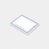 PERSONALISIERTE GERAHMTE Post-it-Notizen Post-it Klebezettel (angewinkelt)