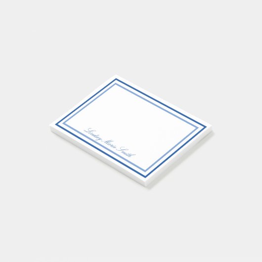 PERSONALISIERTE GERAHMTE Post-it-Notizen Post-it Klebezettel (angewinkelt)