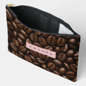 Personalisierte geröstete Kaffeebohnen Zubehörtasche (Offen)