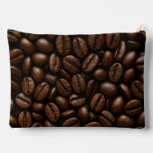 Personalisierte geröstete Kaffeebohnen Zubehörtasche (Rückseite)