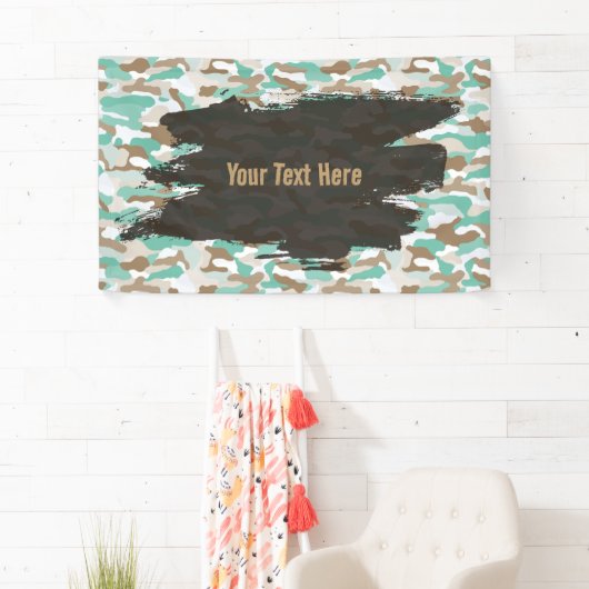 Personalisierte geruhsame Küstenkamouflage Banner (Insitu)