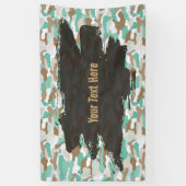 Personalisierte geruhsame Küstenkamouflage Banner (Vertikal)