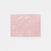 Personalisierte gescatterte Herzen Post-it Klebezettel (Vorderseite)