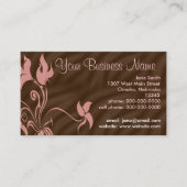 Personalisierte Geschäfts-Karten, weibliches Visitenkarte (Vorderseite)