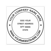 Personalisierte Geschäftsadresse Permastempel (Design)