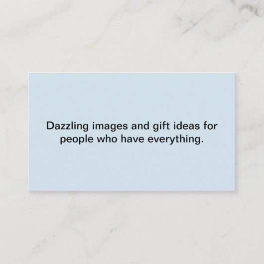 Personalisierte Geschäftskarte Visitenkarte (Rückseite)