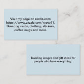 Personalisierte Geschäftskarte Visitenkarte (Vorne/Hinten)