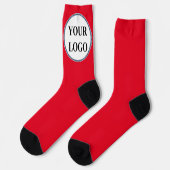 Personalisierte Geschäftsleute überreichen Templat Socken (Linkes Detail)