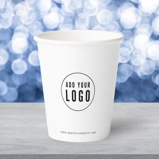 Personalisierte Geschäftslogo-Moderne Minimalistis Pappbecher