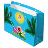 Personalisierte Geschenk-Taschen für Große Geschenktüte (Rückseite Schrägansicht)