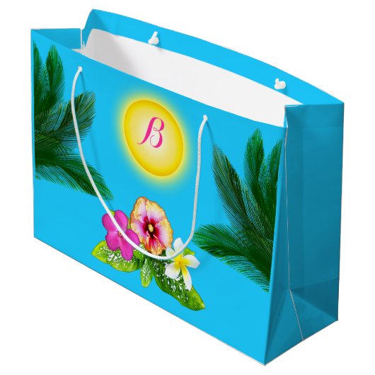 Personalisierte Geschenk-Taschen für Große Geschenktüte (Rückseite Schrägansicht)