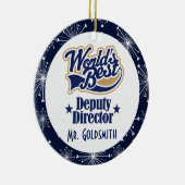 Personalisierte Geschenk Verzierung Abgeordneten Keramik Ornament (Rechts)