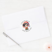 Personalisierte Geschenk Weihnachtsgeschenk-Tags Runder Aufkleber (Umschlag)