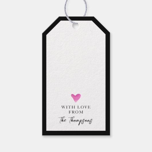 Personalisierte Geschenkartikel Handgezeichnetes W Geschenkanhänger (Vorderseite)