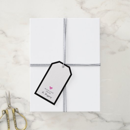 Personalisierte Geschenkartikel Handgezeichnetes W Geschenkanhänger (Mit Garn)