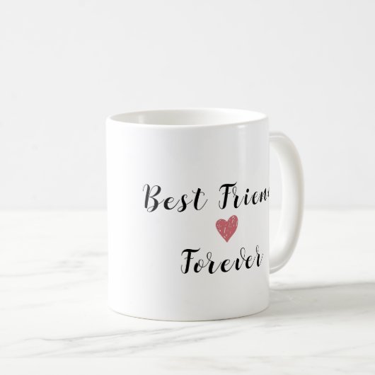 Personalisierte Geschenkbotschaft für den besten F Kaffeetasse (VorderseiteRechts)