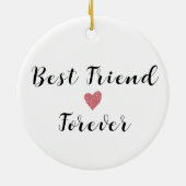 Personalisierte Geschenkbotschaft für den besten F Keramik Ornament (Hinten)