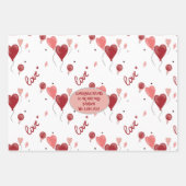 Personalisierte Geschenke aus Hochzeitsverpackungs Geschenkpapier Set (Vorderseite 3)