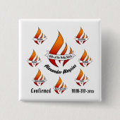 Personalisierte Geschenke der Heiligen Geistbestät Button (Vorderseite)
