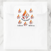 Personalisierte Geschenke der Heiligen Geistbestät Quadratischer Aufkleber (Tasche)