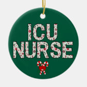 Personalisierte Geschenke der ICU-Krankenschwester Keramik Ornament (Vorne)