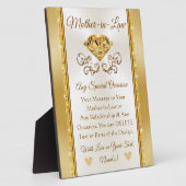 Personalisierte Geschenke der Schwiegermutter für Fotoplatte (Seite)