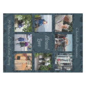 Personalisierte Geschenke für ältere Eltern grün Tischdecke (Vorderseite (Horizontal))