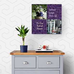 Personalisierte Geschenke für ältere Eltern Paare  Leinwanddruck