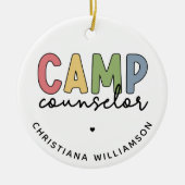 Personalisierte Geschenke für Camp-Berater Keramik Ornament (Vorne)