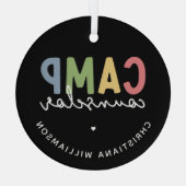 Personalisierte Geschenke für Camp-Berater Ornament Aus Glas (Rückseite)