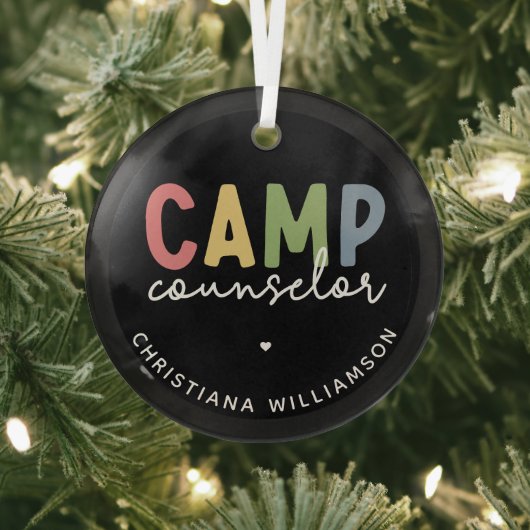 Personalisierte Geschenke für Camp-Berater Ornament Aus Glas (InSitu)