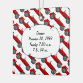 Personalisierte Geschenke für den Kleinkinder Keramikornament (Links)