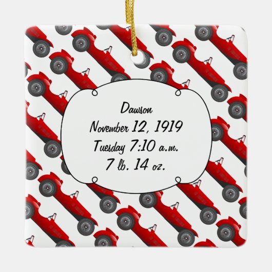 Personalisierte Geschenke für den Kleinkinder Keramikornament (Vorderseite)