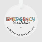 Personalisierte Geschenke für die Krankenversicher Ornament (Rückseite)