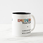 Personalisierte Geschenke für die Krankenversicher Zweifarbige Tasse (VorderseiteRechts)