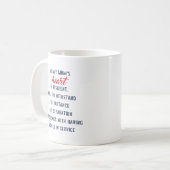 Personalisierte Geschenke für die Mama der US-Mari Kaffeetasse (Vorderseite Links)