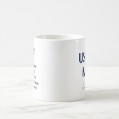 Personalisierte Geschenke für die Mama der US-Mari Kaffeetasse (Mittel)
