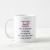 Personalisierte Geschenke für die Mama der US-Mari Kaffeetasse (Links)